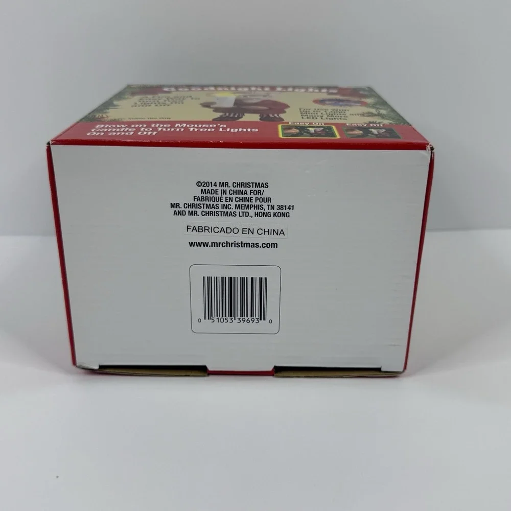 Mr. Christmas 2014 Goodnight Lights Mouse Easy Blow On And Off Candle Tree Light
